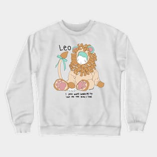 Leo Sad Kid Crewneck Sweatshirt